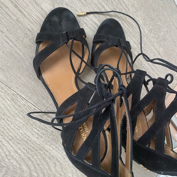 Aquazurra suede strappy sandal - Picture 2 of 5